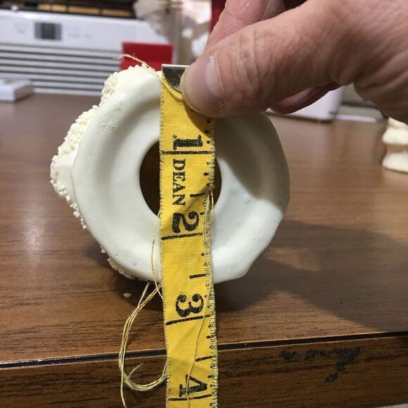 Vintage 3 Piece Jade Porcelain Christmas Tree Set - Picture 6 of 12